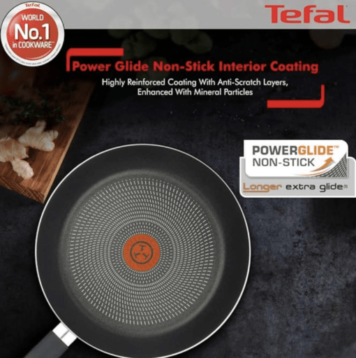 Tefal Paris Edition Non-Stick Aluminium Frying Pan, 1.6 Liters/24 cm, Beige - Image 4
